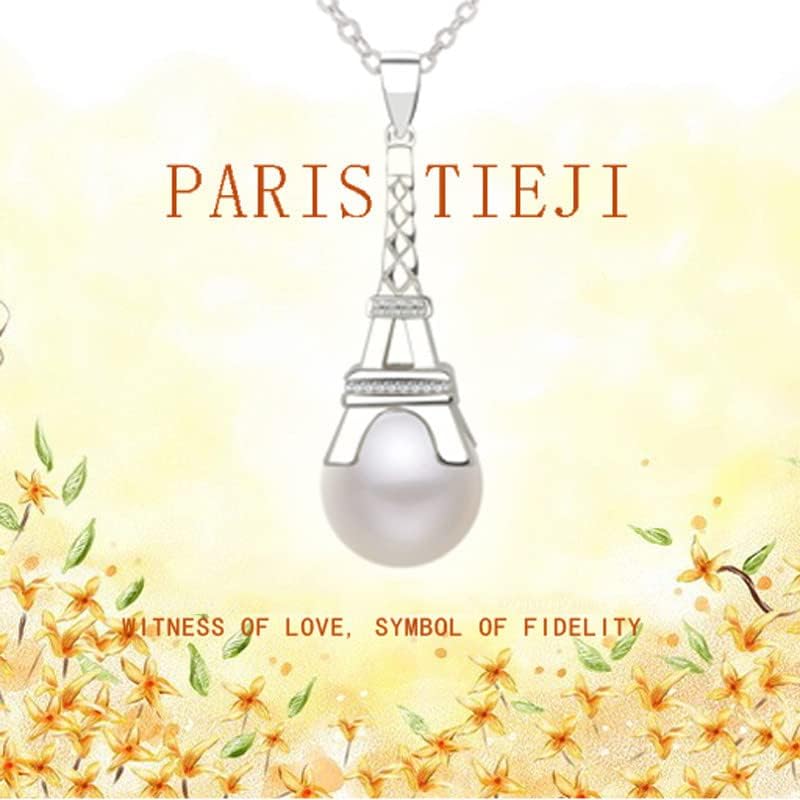 NONNYL Freshwater Cultured White Real Pearl Pendant Necklaces for Women, Christmas Gifts for Wife Mom Girlfriend, Anniversary Birthday Fine Jewelry Gifts for Her