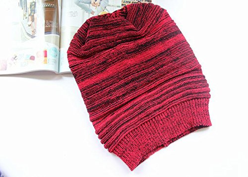 Bonnet tricoté chaud unisexe et extensible pour le ski