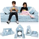 Lunix LX15 14pcs Modular Kids Play Couch, Child Sectional Sofa, Fortplay Bedroom and Playroom Furnit