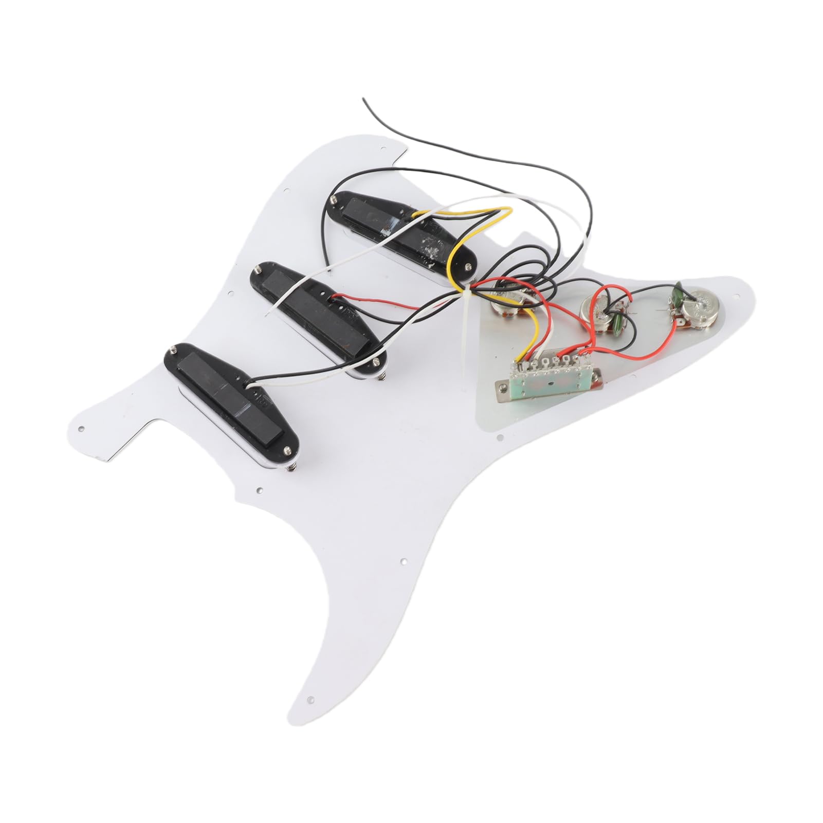 Kit de Accesorios para Guitarra Eléctrica ST Style 6 Cuerdas Incluye Pastillas Golpeador Perillas Volumen y Tono Puente Trémolo Tornillos Montaje