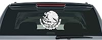Vista 2 de 1 calcomanía para ventana de automóvil con águila mexicana, 8 pulgadas, calcomanía de vinilo blanco, resistente a la intemperie para parachoques