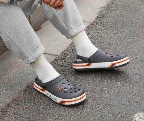 Image of HAUX Casual Clogs for Men | Soft & Comfortable EVA Slip-Ons | Lightweight Slippers & Everyday Wear Comfort Clogs for Men