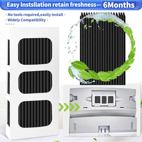 4 Pack Paultra2 Refrigerator Air Filter Replacement For Frigidaire PAULTRA2 Pure Air Ultra II refrigerator air filter,Electrolux Part 242047805, 5303918847, EAP12364179,3.8 Inch x 1.8 Inch