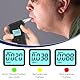 YUFFQOPC Alkoholtester,Alkoholtester Polizeigenau,Hochpräziser Promillemessgerät mit Digitalem Blauer LCD-Anzeige,Professioneller Alkoholmessgerät mit 10 Mundstücken,Tragbarer Atemalkoholtester