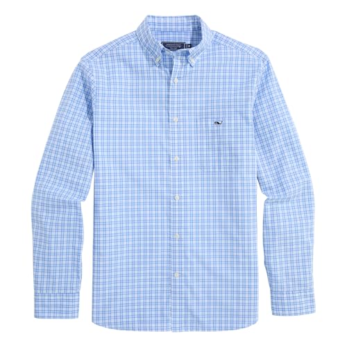 vineyard vines Men's Tobago Check Perfect Wash Poplin Shirt4