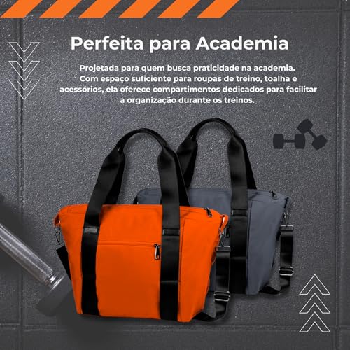 Bolsa de Mão Academia Treino Praia Viagem Transversal Feminina Masculina Unissex Esportiva Bagagem F