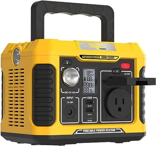 Image of TogoPower Portable Power Station 300W, Outdoor Solar Generator (Solar Panel Not Included) 231Wh Backup Lithium Battery, 120V Pure Sine Wave AC Outlet for Camping Travel Hunting Blackout Home Emergency