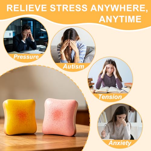 Bread Squishy 2 Pack, Slow Rising Fidget Toy for Adults Stress Relief by Xgmadiles - Used condition - Image 6