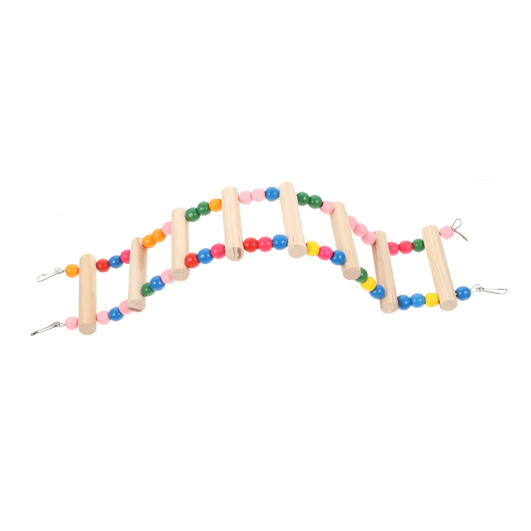 ERINGOGO Colorful Parrot Training Ladder Step Climbing Ladder for Parakeets Lovebirds and Budgies Durable Bird Cage Accessory for Active Play and Exercise