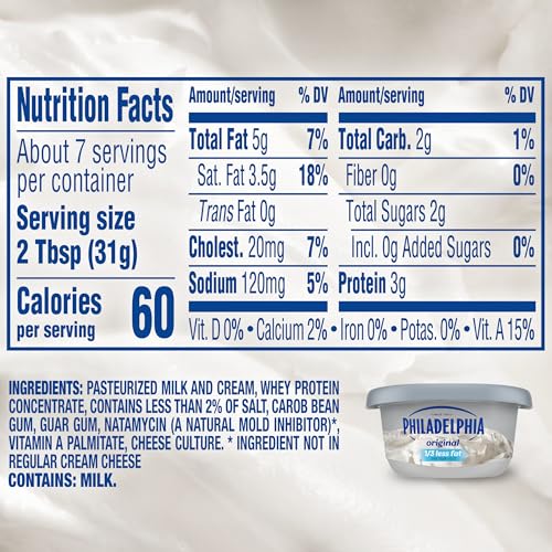 Philadelphia Reduced Fat Cream Cheese Spread thumb #6