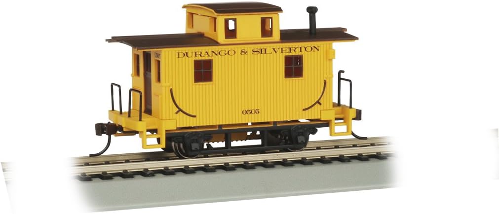 Bachmann - Durango & Silverton Bobber Caboose, Prototypical Yellow