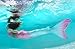 Fin Fun Limited Edition Mermaid Tail for Swimming for Girls and Kids with Monofin, 10, Bahama Blush