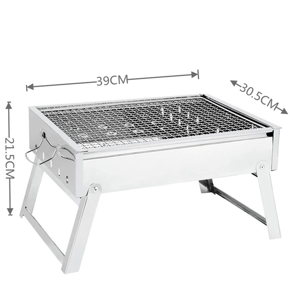 Parrilla Plegable Deo Inoxidable Trumpet Home Parrilla de Carbón Parrilla Portátil para Acampar a la Parrilla para Asados