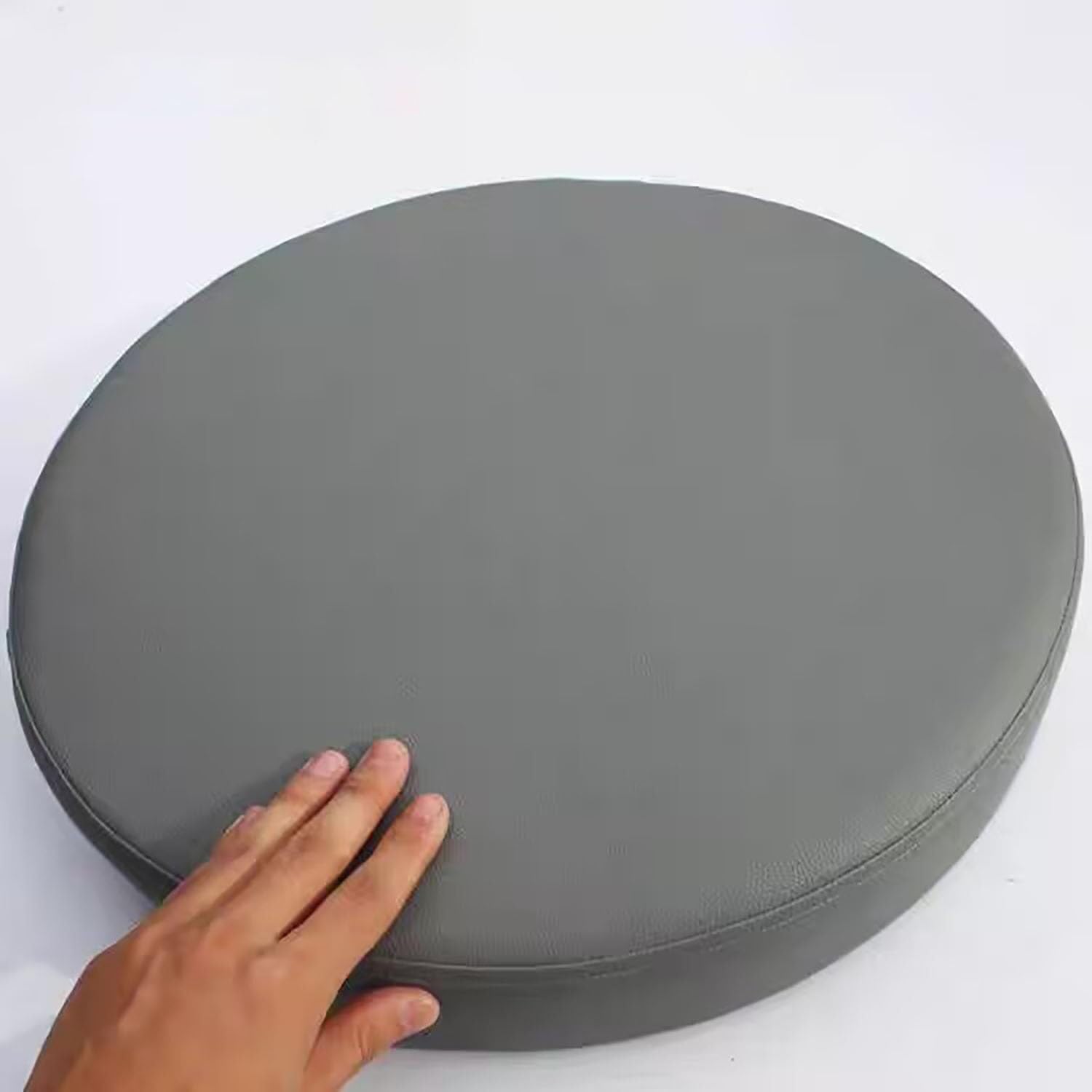 BUAOGDVG Round Kitchen Chair Cushion, Waterproof Outdoor Seat Cushions, 35/40/45/50cm Removable Washable for Dining Room Chair, Office, Garden, Outdoor, Indoor(B,45x8cm/17.7x3in)