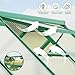 Takywep 6 x 9 FT Walk-in Outdoor Greenhouse with Polycarbonate Panels, Heavy Duty Aluminum Frame Greenhouse Kit with Lockable Door, Adjustable Roof Vent & Large Interior for Garden Planting, Green