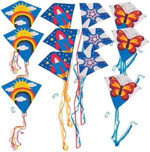 Fun Express Flying Kite Pack, Assorted Styles and Colors, 12 Pieces image 4