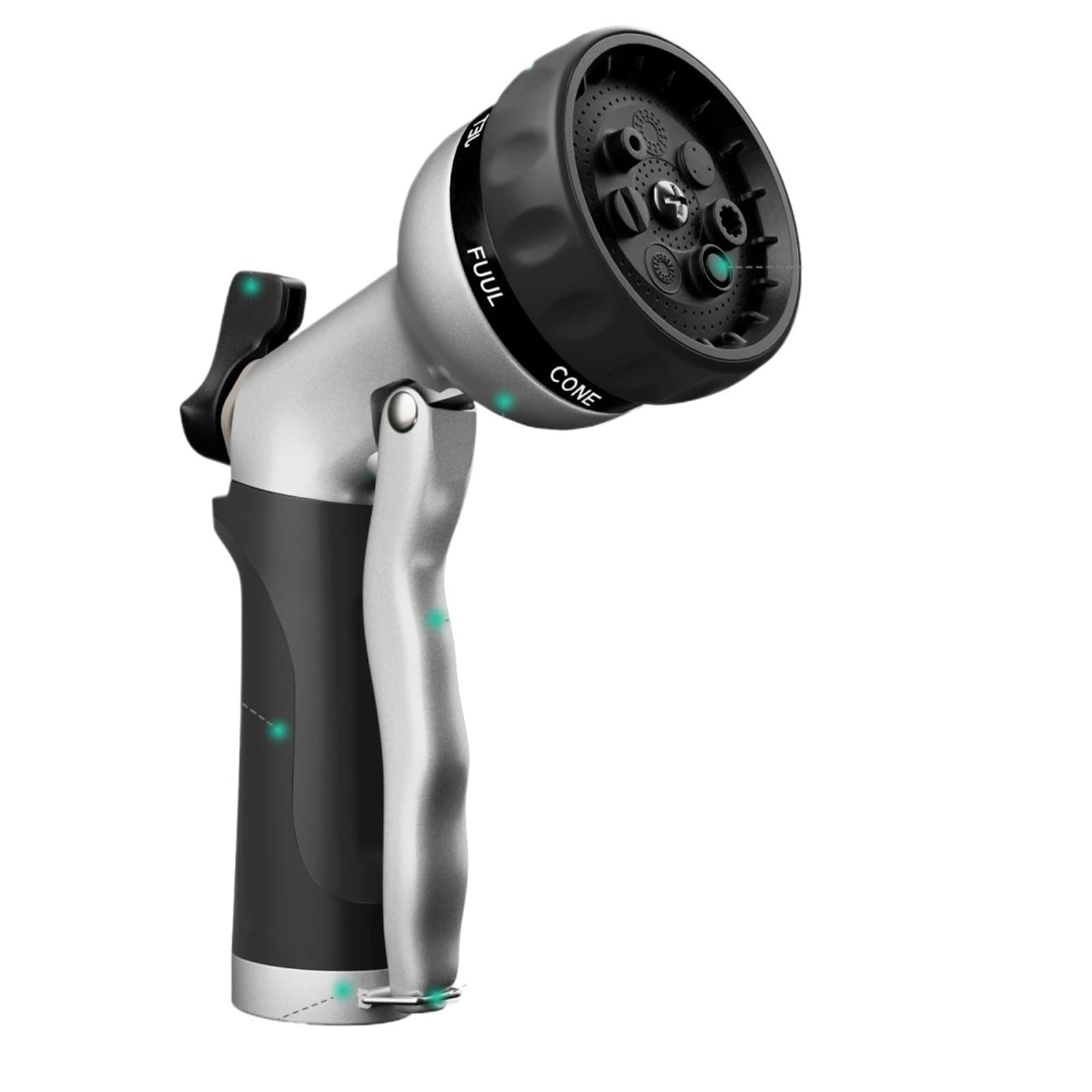Ugello for tubo Ugello for tubo 'acqua in metallo resistente con 7 modelli regolabili