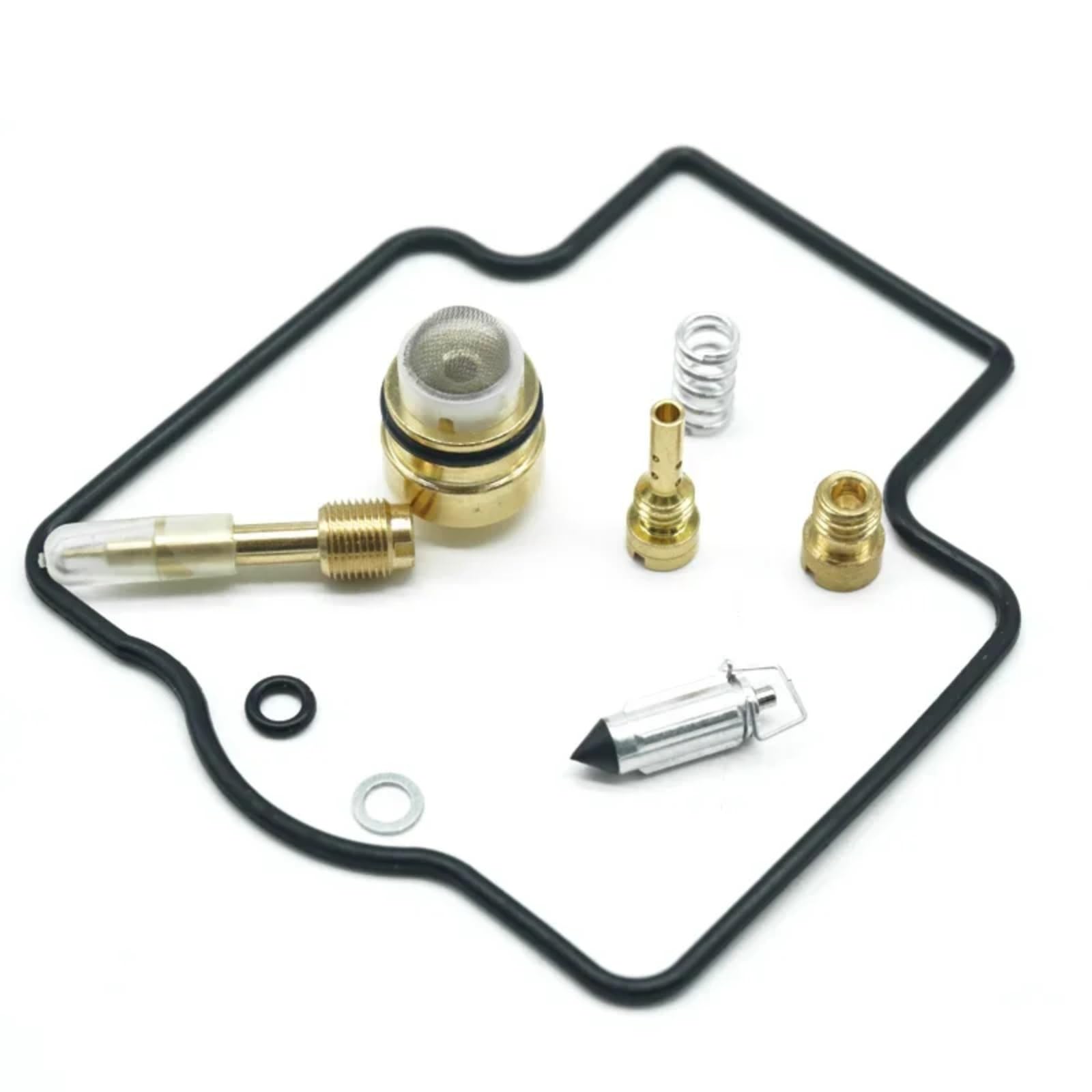 Kit Carburador Repuesto Kit Reparación Carburador Motocicleta Para Para ZX250C ZXR250 1991-1995 Conjunto Reconstrucción Carburador Válvula Flotador Membrana Diafragma Vacío(4 Set B)