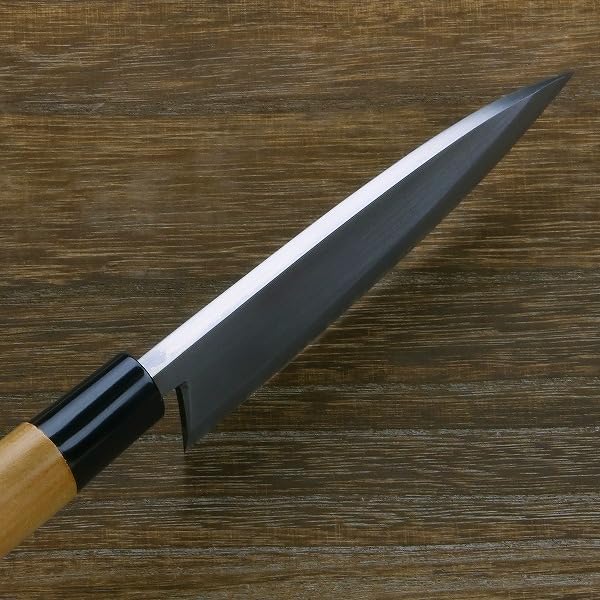 Deba Hocho (Kitchen Knife) 135mm(abt 5.3 Inch) for Right Hander, Blade Edge : Aogami Steel No. 2, Cherry Tree Wood Handle in Japan Style