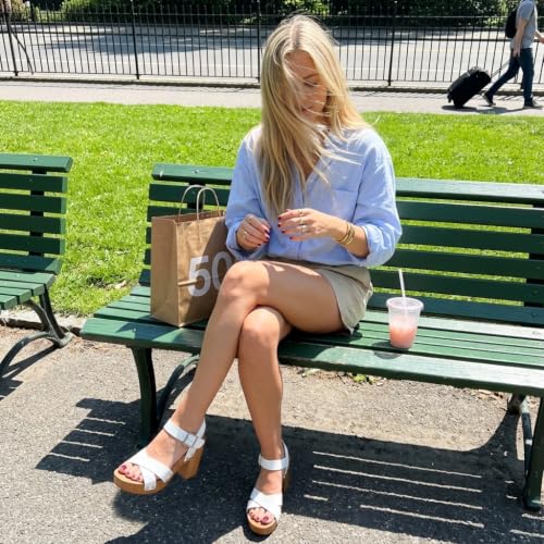 Image of Dunes Women's Sayer Faux Wood Sandal +Comfort Foam & LiteSole Technology