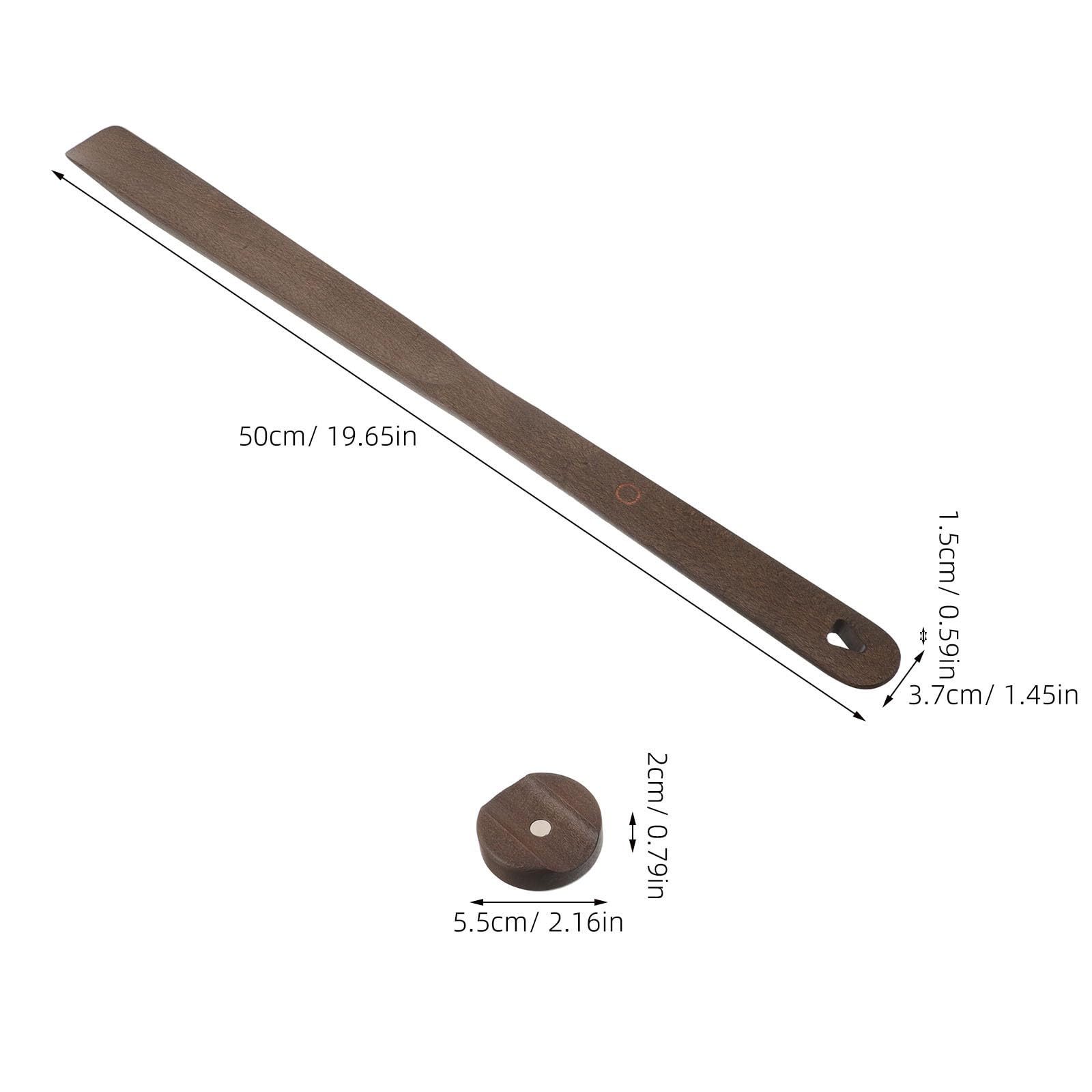 Healeved Calzascarpe Magnetico in Legno di Faggio 50cm per Anziani