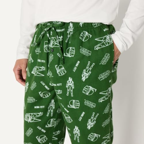 Image of Amazon Essentials Disney | Marvel | Star Wars Men's Flannel Pajama Sleep Sets