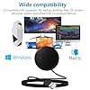HOTUT USB Microphone for Computer, Conference USB Microphone, 360° Omnidirectional Condenser PC Laptop Mic Mute Button with LED Indicator, for Online Calls/Class/Recording Video/Zoom Call, Plug & Play #4