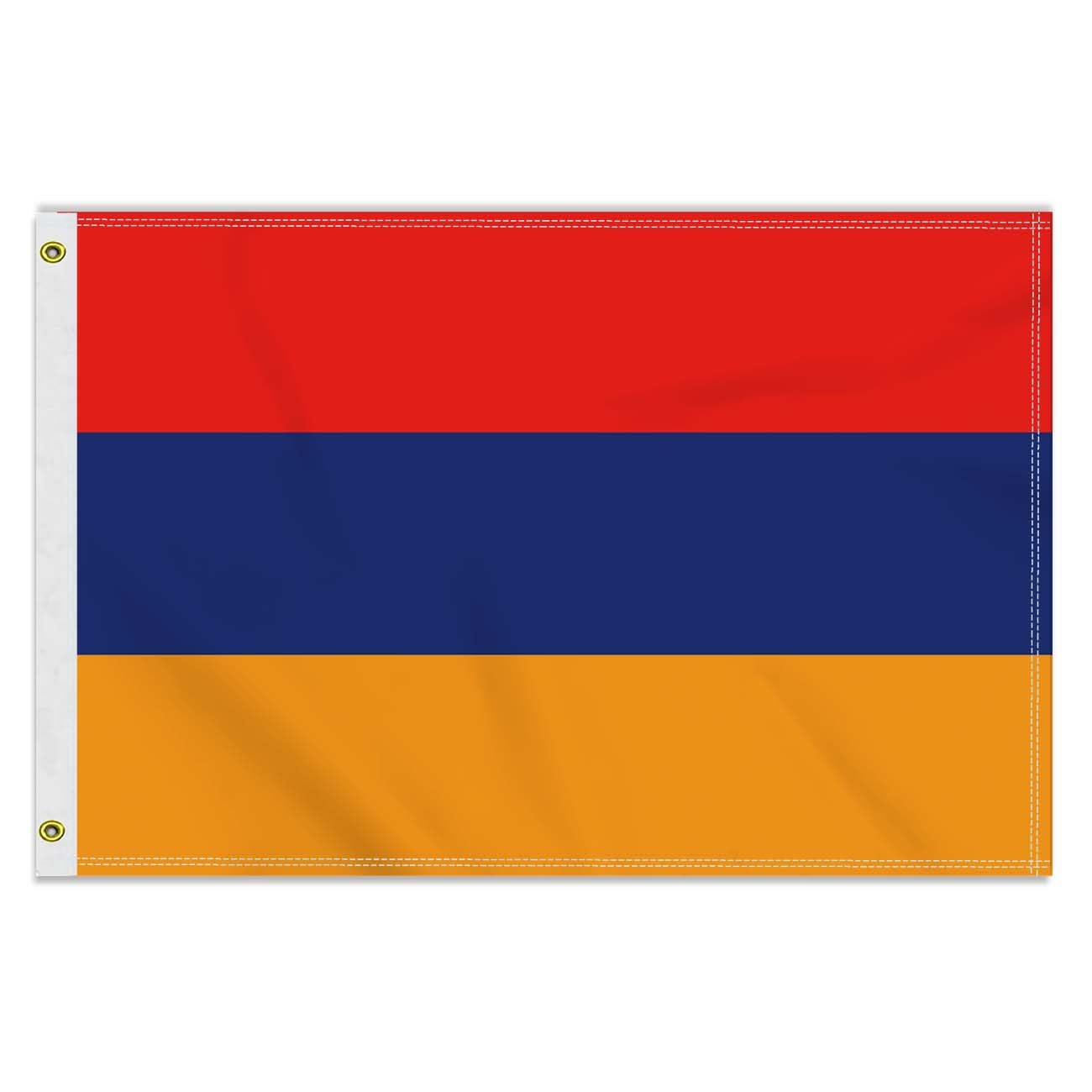 2Γ3 FT ARMENIA Flag, Medium 60Γ90 CM 150D Armenian Outdoor Banner,Decor Garden With Brass Gromment