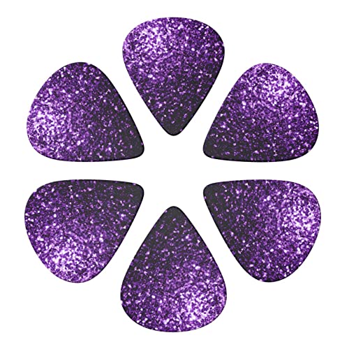Ensemble de 6 médiators de guitare à paillettes violettes pour guitare acoustique, guitare électrique, basse, ukulélé… - Les Beatles, Paul McCartney, John Lennon, RIngo Starr, George Harrison Ensemble de 6 médiators de guitare à paillettes violettes pour guitare acoustique, guitare électrique, basse, ukulélé… – Image 5