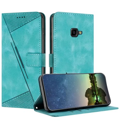 Mo-Beauty Funda para Samsung Galaxy Xcover 4 / 4S, Carcasa de Cuero PU Magnético Caso a Libro Magnético Soporte Plegable Flip Antigolpes Protectora Funda para Samsung Xcover 4/4S - Azul Claro