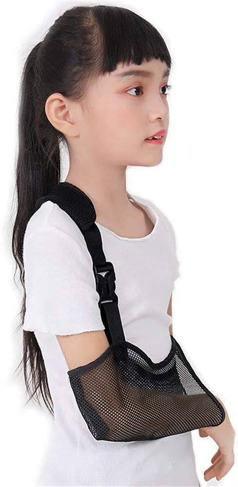 Cabestrillo de brazo para lesiones de hombro Eslingas de brazo para soporte de brazo de muñeca rota Inmovilizador de hombro de soporte de brazo de niño transpirable con correa ajustable para