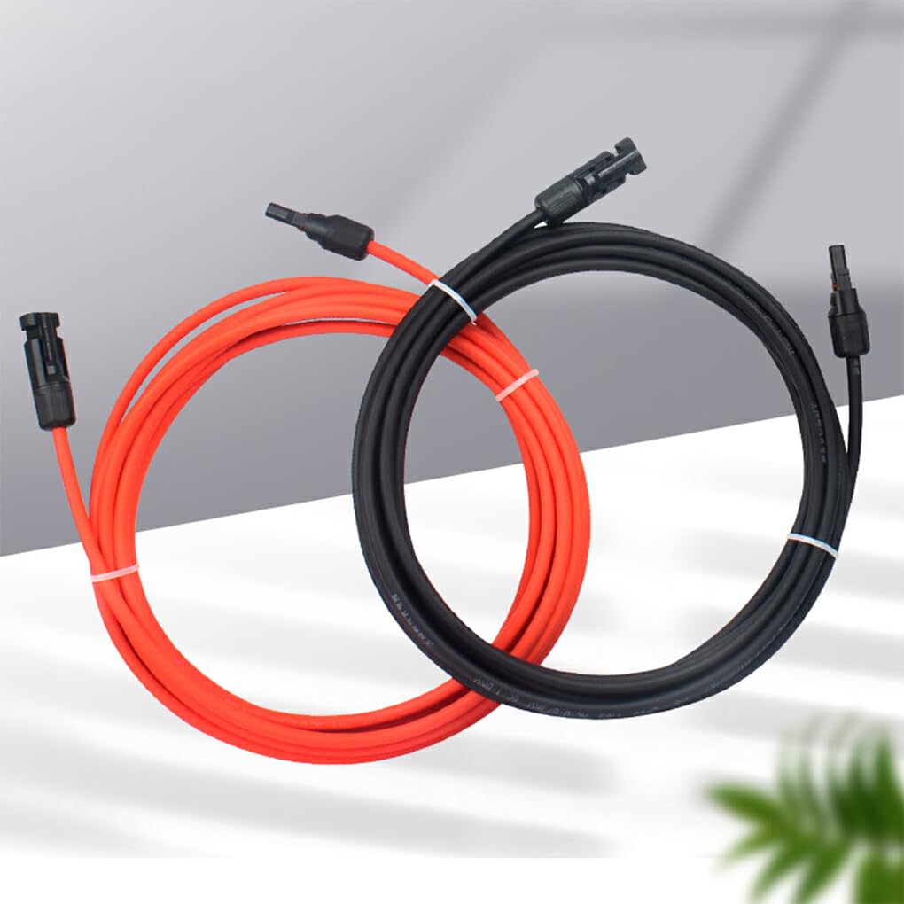 Siduytin Cable Extensión Panel Solar 2 Uds 3 Metros – IP67 Resistente Al Agua, Antiflaming, Anticorrosivo, Cobre Fino