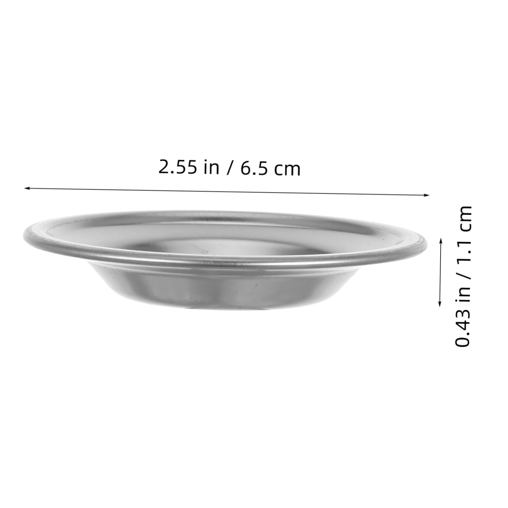 JECOMPRIS Metal Tea Bag Holder Saucer Mat for Drip Prevention Round Tea Bag Storage Dish for Home Restaurant and Tearoom Use