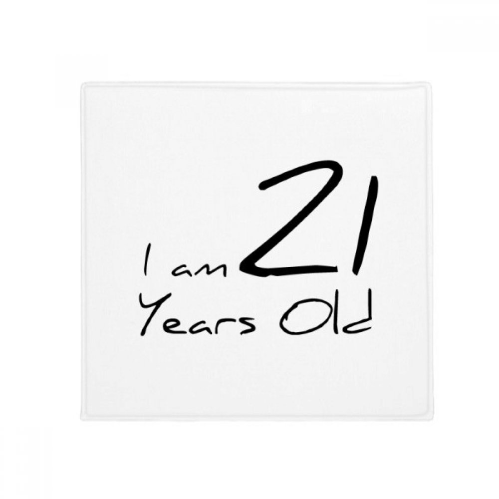 Cadeau 21 ans âge jeune tapis de sol multicolore original anniversaire 60cm