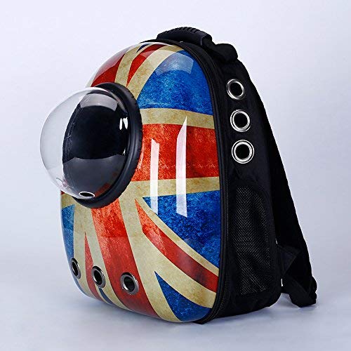 YHYGOO Transpirable Mochila de Viaje para Mascotas Cápsula Espacial Portador de Mochila Senderismo Burbuja Mochila Gato y Perrito Cover