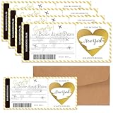 5PCS Tarjeta viaje sorpresa | Idea de regalo original personalizado | Incluye tarjeta rasca personalizable divertida | Regalo viaje sorpresa | Tarjeta de embarque para viajeros, Tarjeta Regalo