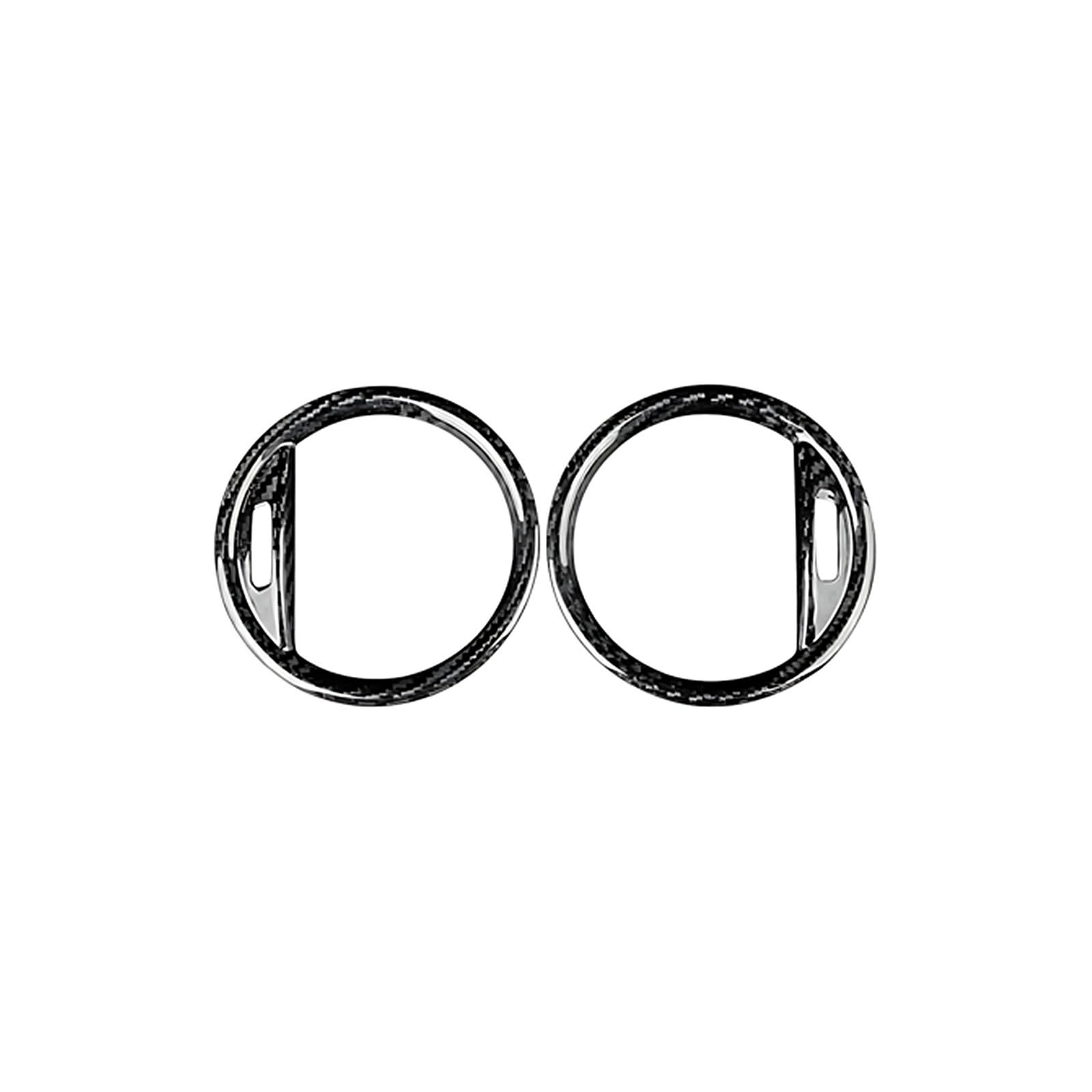 Dashboard Trim Air Vent Compatible with Abarth for 595 595C 695 2016-2024 LHD RHD Car Side Air Vent Trim Ring Air Outlet Decorative Cover Sticker