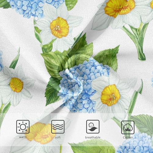 Joisal Cotton Toddler Girls Underwear Art Blue Hydrangeas White Little Girl Panties Animals Undies Kids Briefs 2t3