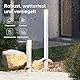doporro Wegeleuchte Außen IP65 Gartenleuchte Mit Strom LED 3000K 80,6 cm Outdoor Stehlampe Für Terrasse Gartenweg Einfahrt Moderne Pollerleuchte Sandweiß