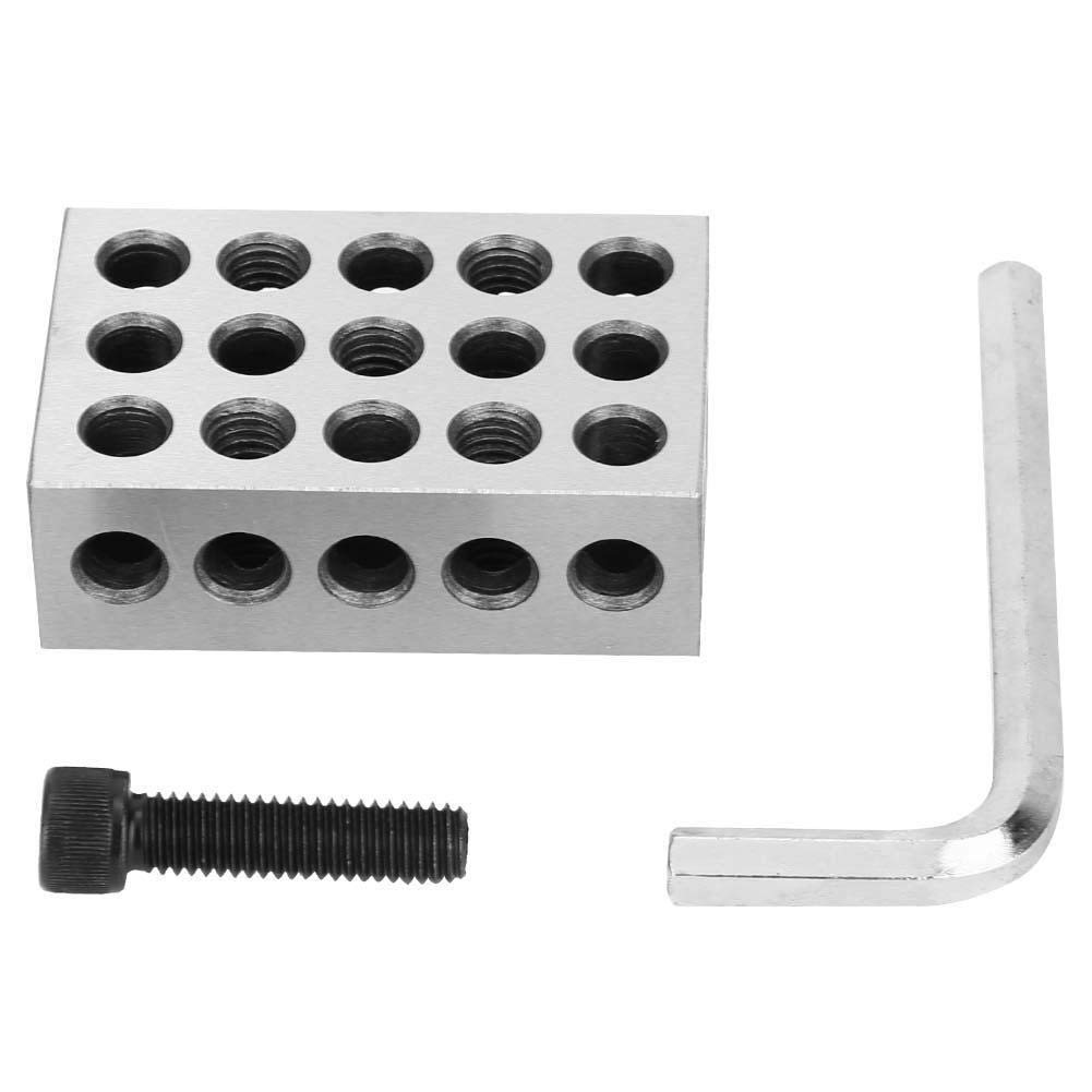 Broco Blocchetti 1-2-3 Blocco di precisione abbinati fresatura macchinista 23 fori con viti Wrench Caso