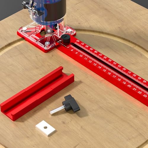 Base de support de rainure de fraisage en alliage d'aluminium rouge
