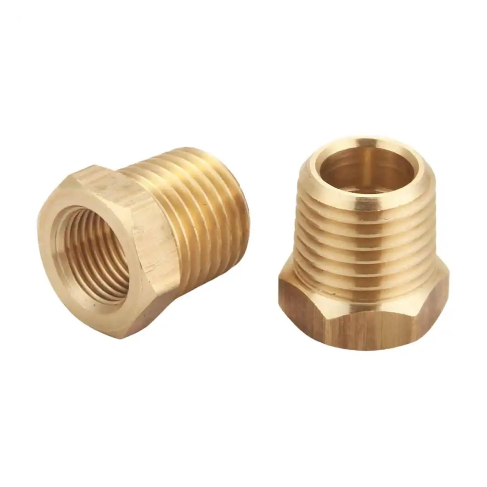 Accesorios reductores de Casquillo Hexagonal de latón for tubería, 1/4" Macho x 1/8" Hembra NPT(Pack of 50)