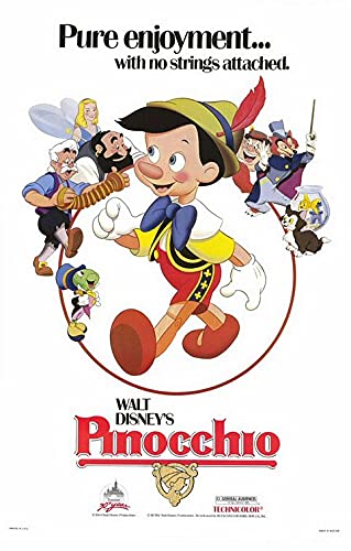 Amazon.co.jp: 壁の装飾 『ピノキオ』（1940）-1 映画ポスター