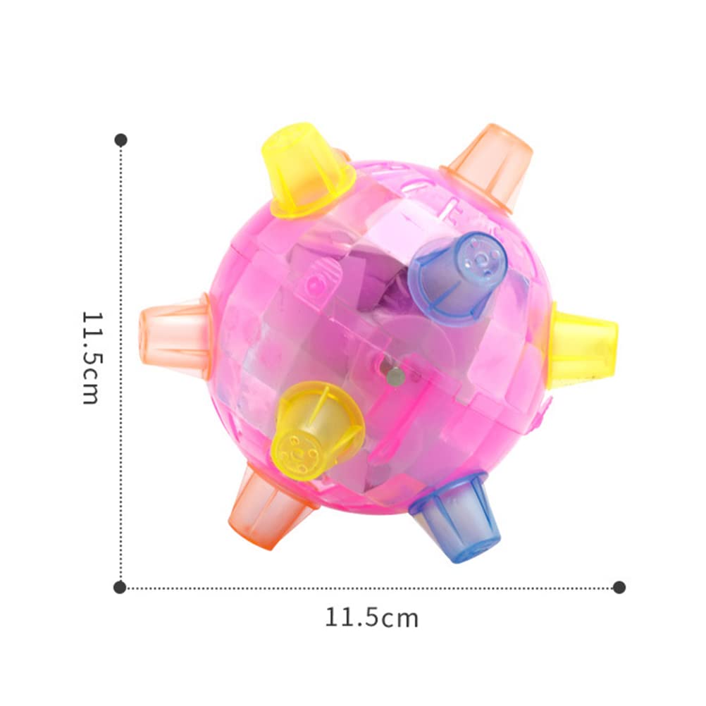 Glowing Interactive Dog Toy - Colorful Jumping Activation Ball with Light and Music, Bounce Activated Toy for Dogs and Puppies - Image 3