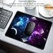 SHALYSONG Galaxy Mouse Pad 9.5x7.9 inch, Blue Purple Nebula Space Design, Non-Slip Rubber Base, Washable Office Computer Pad for Desktop Laptop, Sci-Fi Gamer Decor