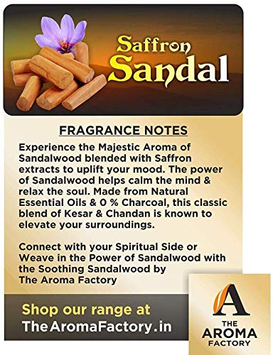 Image of The Aroma Factory White Sage & Kesar Chandan Agarbatti, Pack of 2