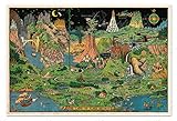 The Land of Make Believe Fairy Tale Illustration circa 1933 | Art Print Poster Vintage Wall Decor | 24 x 36 inches