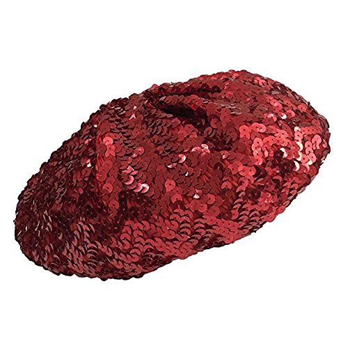 Gorro tipo boina con lentejuelas brillantes para fiesta miniatura 5