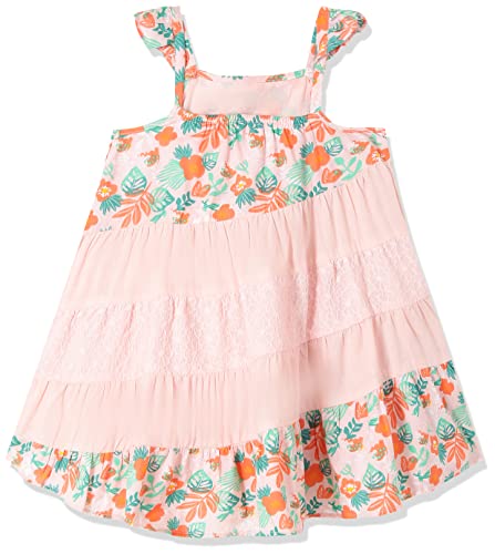 Image of miniklub Girls Multicoloured Floral Printed A-Line Dress