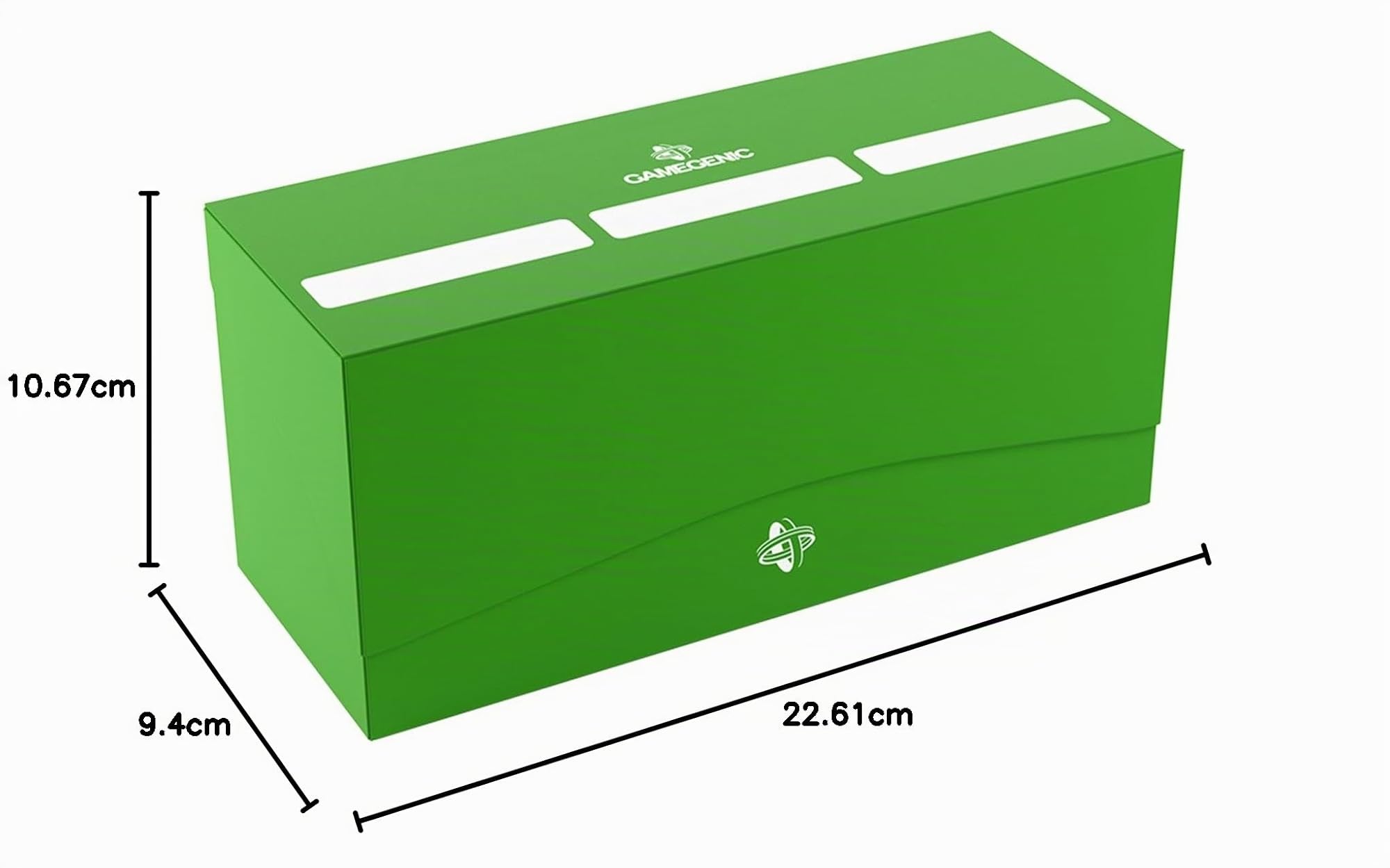 Gamegenic Triple Deck Holder 300+ XL Verde – Caja Para 3 Mazos O 300 Cartas Con Doble Funda, Portamazos Extraíbles Y Tapa De Apertura Total